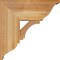 Ekena Millwork Imperial Traditional Rough Sawn Bracket w/ Offset Brace, Western Red Cedar, 8"W x 18"D x 18"H BKT0806X18X18IMP01RWR - alternate 2